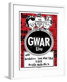 Gwar-Print Mafia-Framed Serigraph