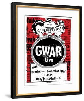 Gwar-Print Mafia-Framed Serigraph