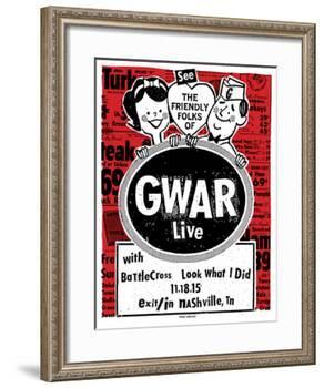 Gwar-Print Mafia-Framed Serigraph