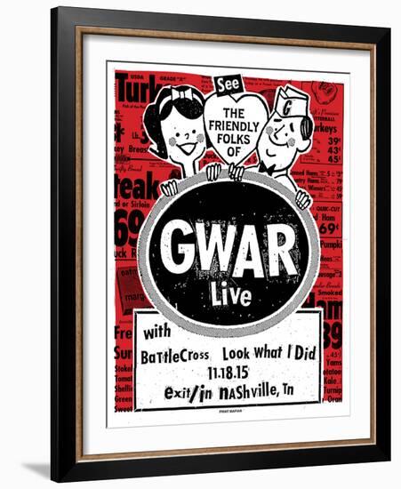 Gwar-Print Mafia-Framed Serigraph