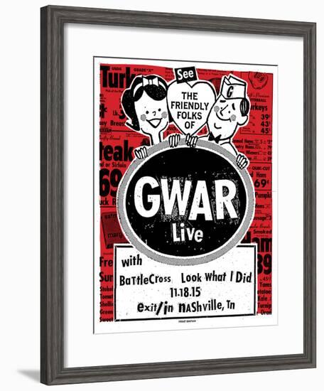 Gwar-Print Mafia-Framed Serigraph