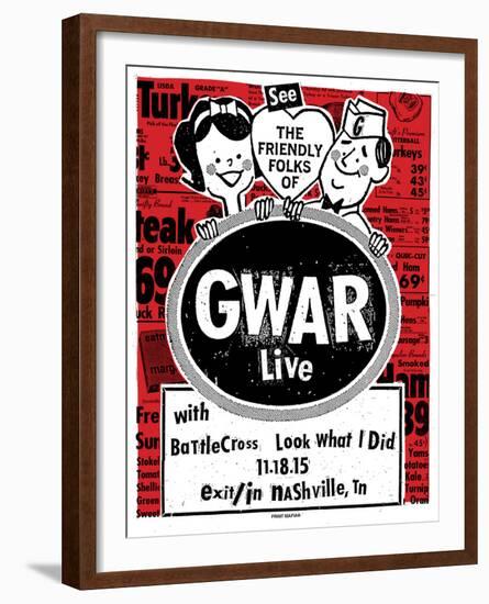 Gwar-Print Mafia-Framed Serigraph