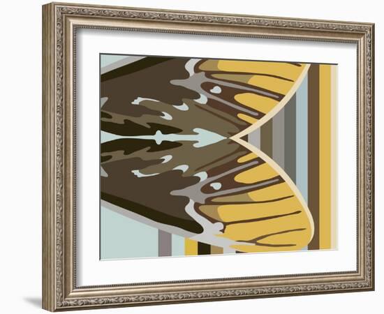 Gwen over Stripes-Belen Mena-Framed Giclee Print