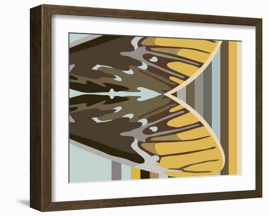 Gwen over Stripes-Belen Mena-Framed Giclee Print