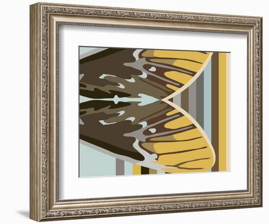 Gwen over Stripes-Belen Mena-Framed Giclee Print