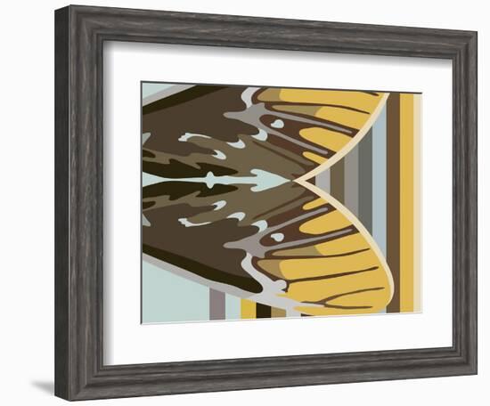 Gwen over Stripes-Belen Mena-Framed Giclee Print