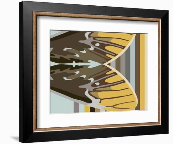 Gwen over Stripes-Belen Mena-Framed Giclee Print