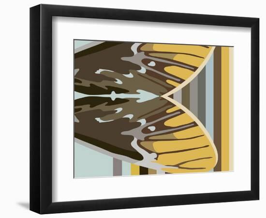 Gwen over Stripes-Belen Mena-Framed Giclee Print