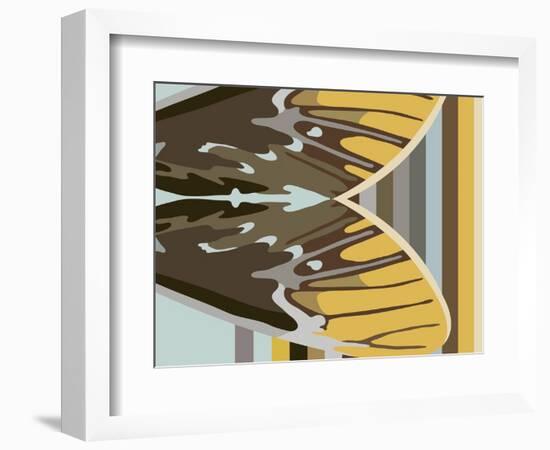 Gwen over Stripes-Belen Mena-Framed Giclee Print