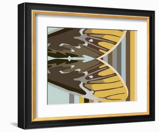 Gwen over Stripes-Belen Mena-Framed Giclee Print