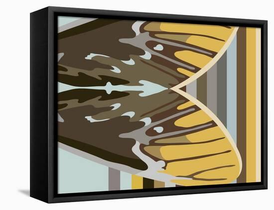 Gwen over Stripes-Belen Mena-Framed Premier Image Canvas