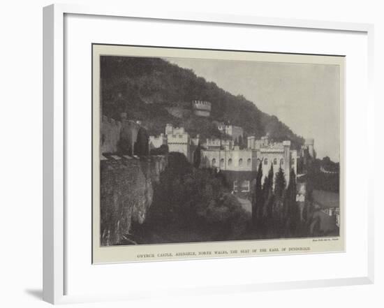 Gwyrch Castle, Abergele, North Wales, the Seat of the Earl of Dundonald-null-Framed Giclee Print