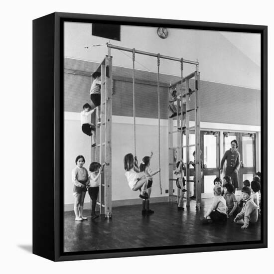 Gym Class in Progress-Henry Grant-Framed Premier Image Canvas