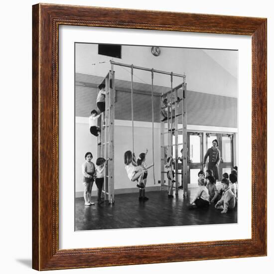 Gym Class in Progress-Henry Grant-Framed Photographic Print