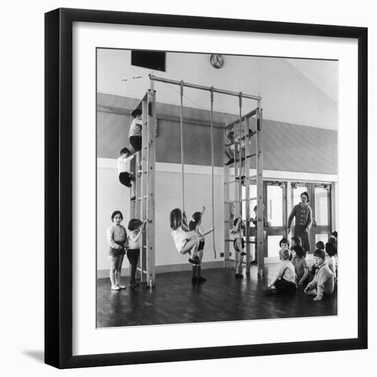 Gym Class in Progress-Henry Grant-Framed Photographic Print