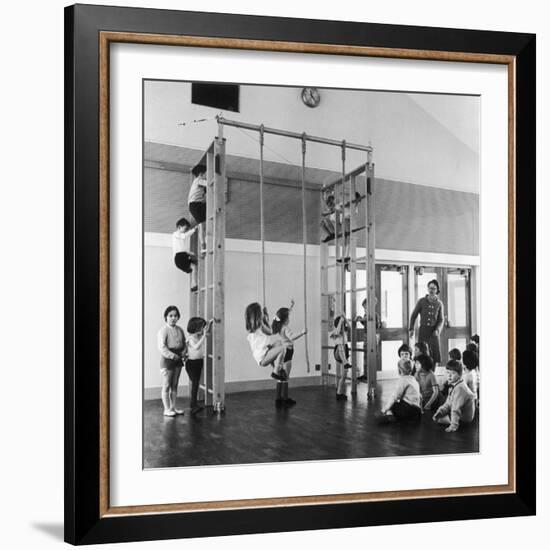 Gym Class in Progress-Henry Grant-Framed Photographic Print