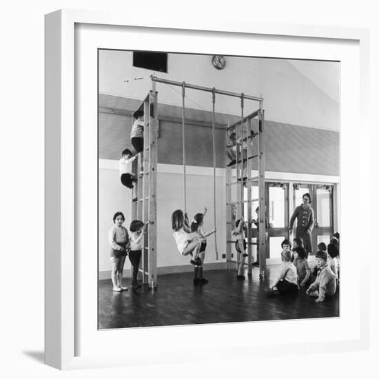 Gym Class in Progress-Henry Grant-Framed Photographic Print