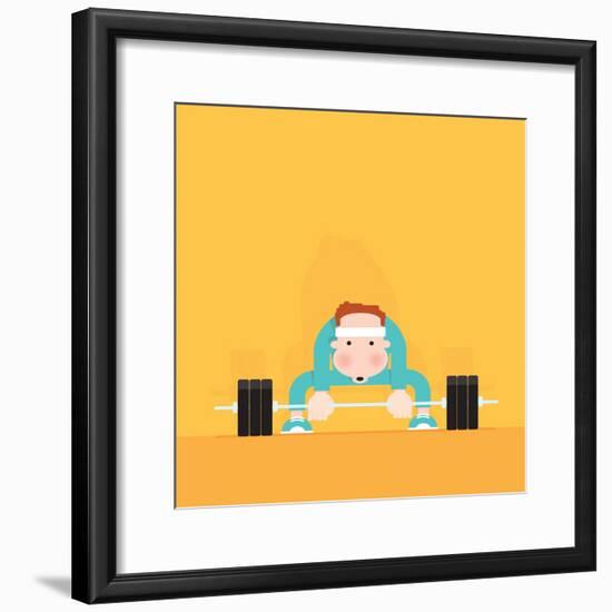 Gym Junkie-Nick Diggory-Framed Giclee Print