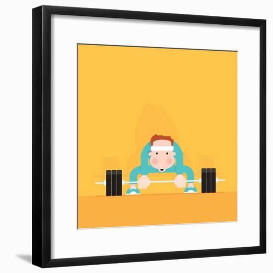 Gym Junkie-Nick Diggory-Framed Giclee Print