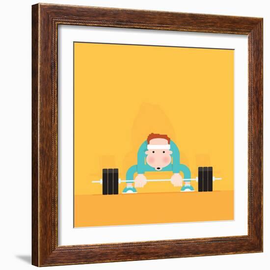 Gym Junkie-Nick Diggory-Framed Giclee Print