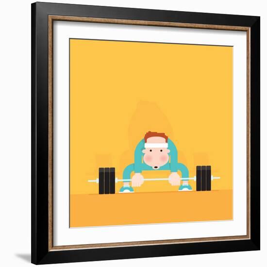 Gym Junkie-Nick Diggory-Framed Giclee Print