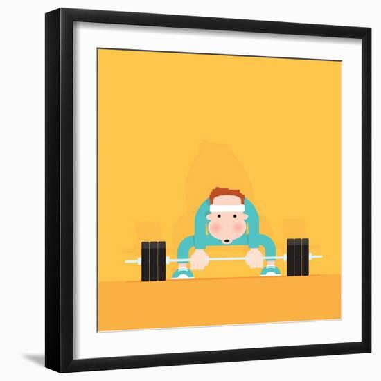 Gym Junkie-Nick Diggory-Framed Giclee Print