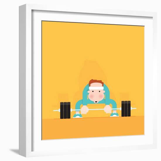 Gym Junkie-Nick Diggory-Framed Giclee Print