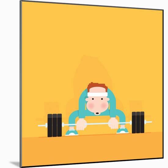 Gym Junkie-Nick Diggory-Mounted Giclee Print