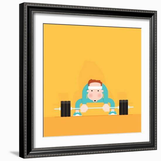 Gym Junkie-Nick Diggory-Framed Giclee Print