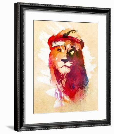 Gym Lion-Robert Farkas-Framed Art Print