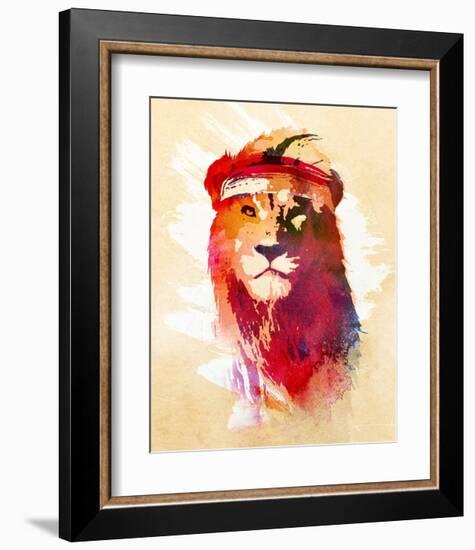 Gym Lion-Robert Farkas-Framed Art Print