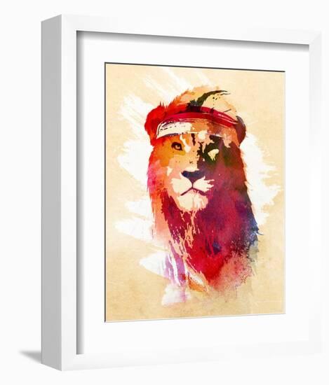 Gym Lion-Robert Farkas-Framed Art Print