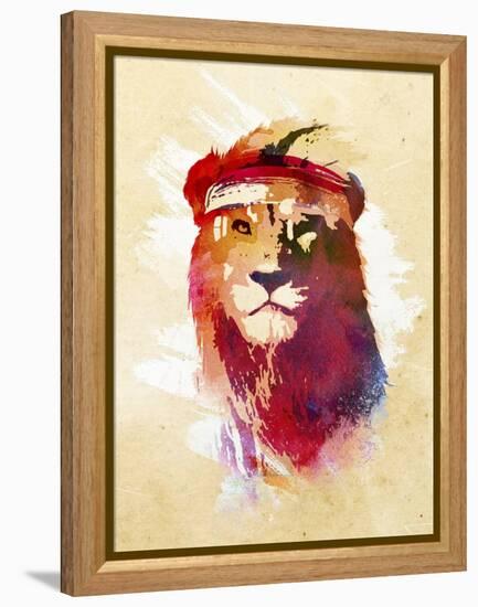 Gym Lion-Robert Farkas-Framed Premier Image Canvas