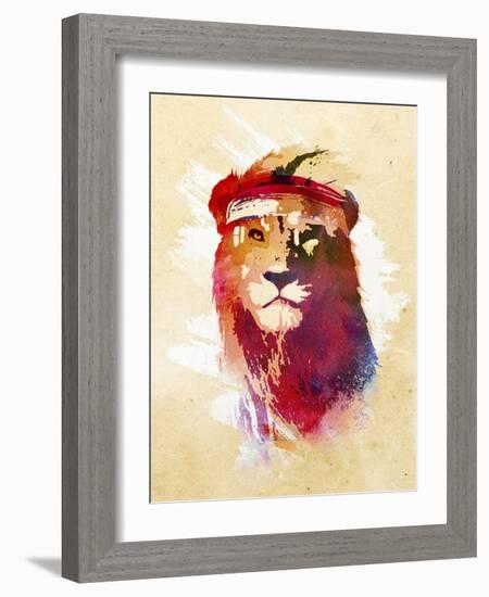 Gym Lion-Robert Farkas-Framed Giclee Print