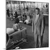 Gym Owner, Vic Tanny in One of His 60 Gyms-Allan Grant-Mounted Photographic Print