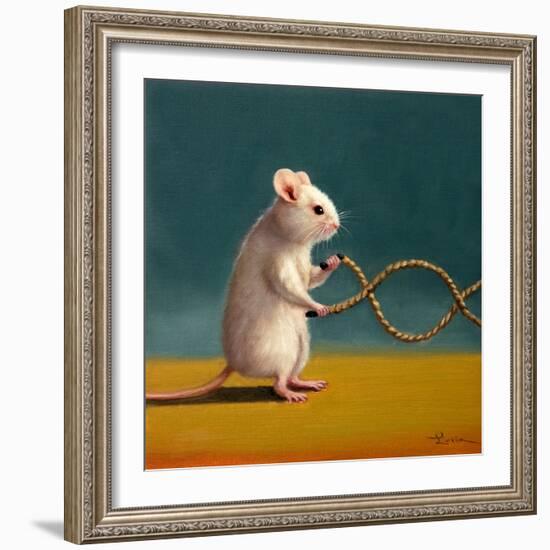 Gym Rat Battle Rope-Lucia Heffernan-Framed Art Print