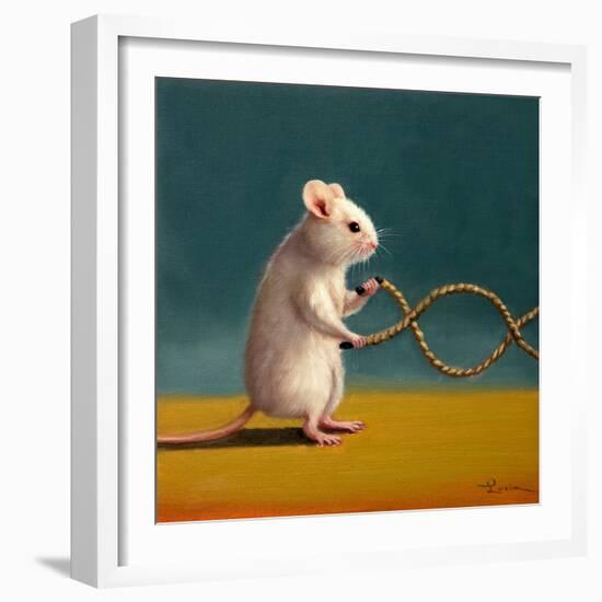 Gym Rat Battle Rope-Lucia Heffernan-Framed Art Print