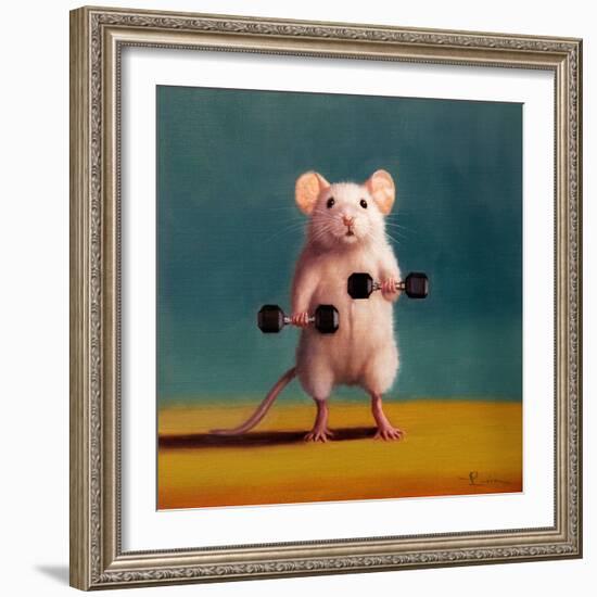 Gym Rat Biceps-Lucia Heffernan-Framed Art Print