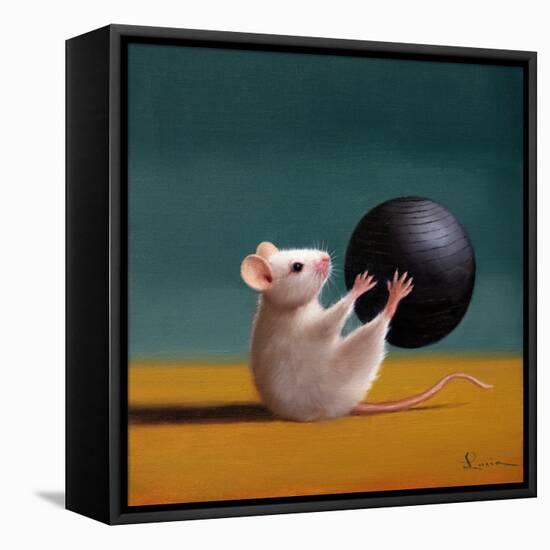 Gym Rat Grab and Pass-Lucia Heffernan-Framed Stretched Canvas