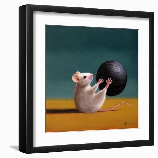 Gym Rat Grab and Pass-Lucia Heffernan-Framed Art Print