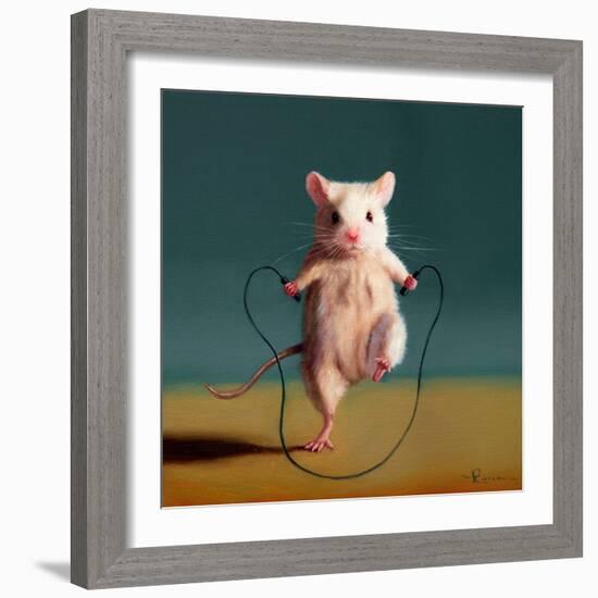 Gym Rat Jump Rope-Lucia Heffernan-Framed Art Print