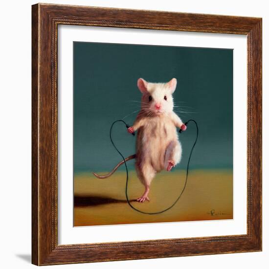 Gym Rat Jump Rope-Lucia Heffernan-Framed Art Print