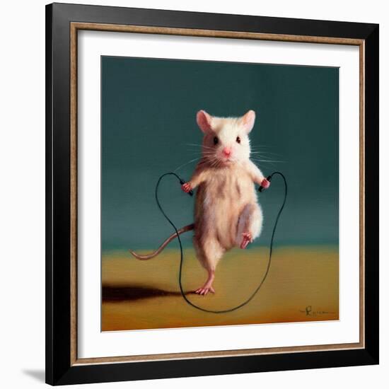 Gym Rat Jump Rope-Lucia Heffernan-Framed Art Print