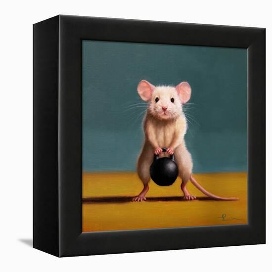 Gym Rat Kettleball Front Squat-Lucia Heffernan-Framed Stretched Canvas