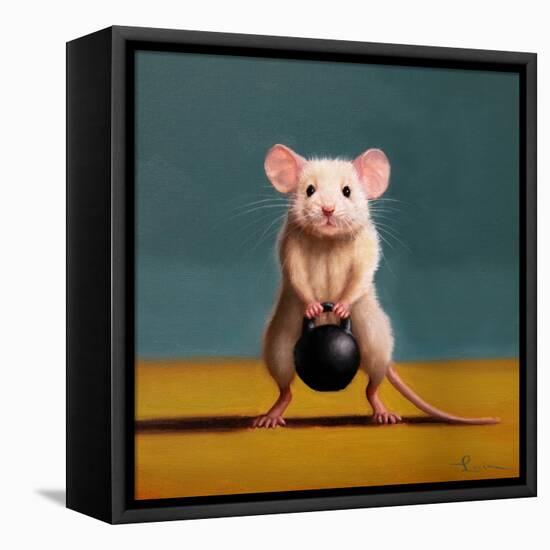 Gym Rat Kettleball Front Squat-Lucia Heffernan-Framed Stretched Canvas