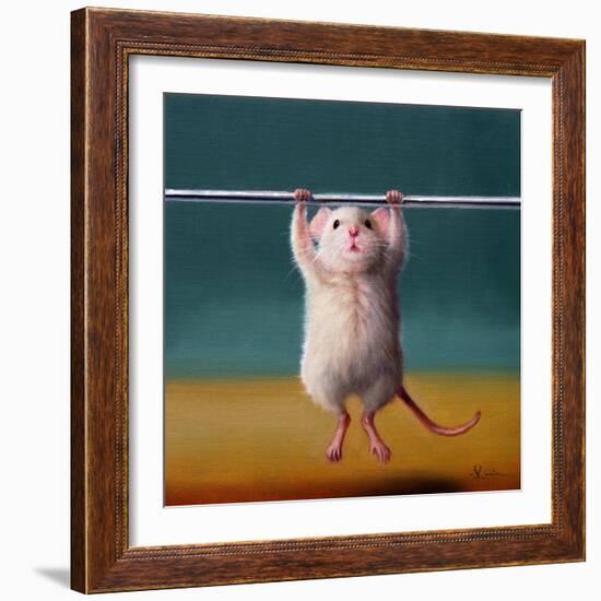 Gym Rat Pull Up-Lucia Heffernan-Framed Art Print