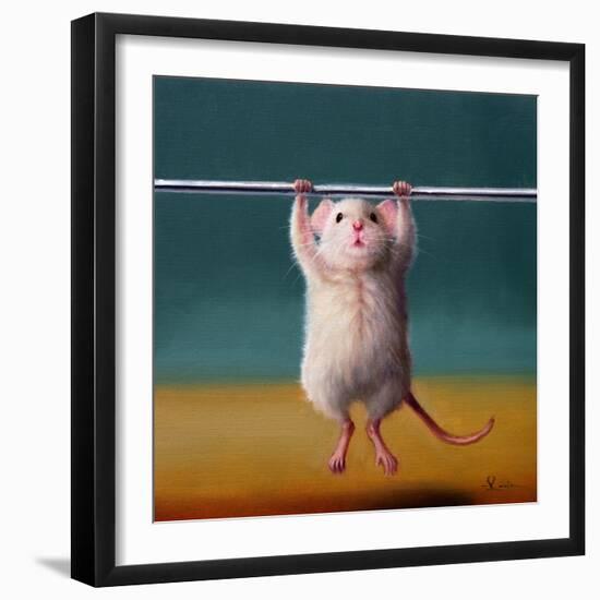Gym Rat Pull Up-Lucia Heffernan-Framed Art Print
