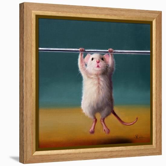 Gym Rat Pull Up-Lucia Heffernan-Framed Stretched Canvas