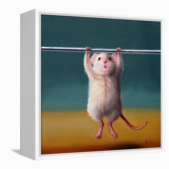 Gym Rat Pull Up-Lucia Heffernan-Framed Stretched Canvas