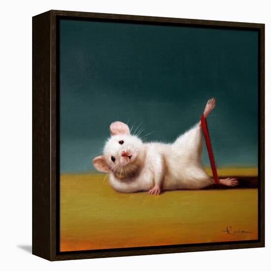 Gym Rat Side Leg Lift-Lucia Heffernan-Framed Stretched Canvas